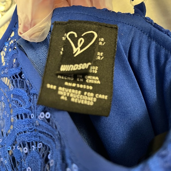 WINDSOR Royal Blue Dress Size 1 - Picture 6 of 8